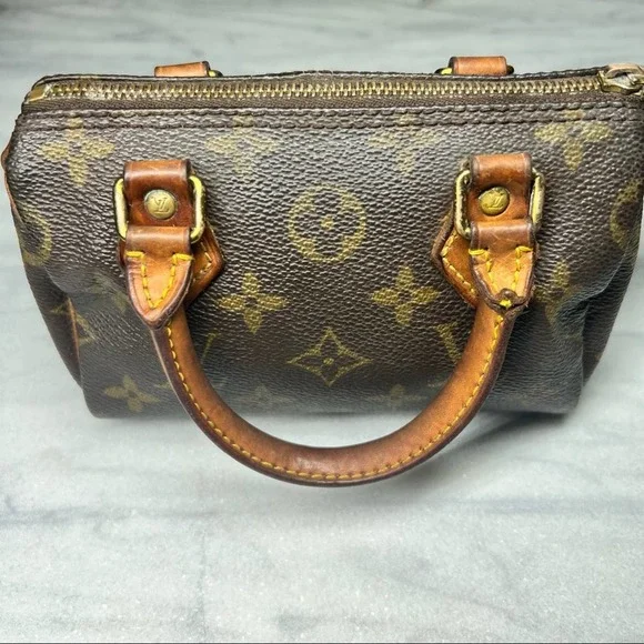 Louis Vuitton Vintage Nano Mini Monogram Speedy 100% Authentic - Picture 10 of 12